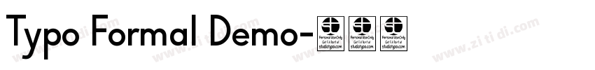 Typo Formal Demo字体转换